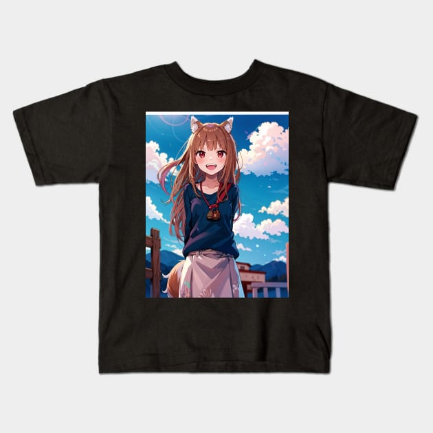 Spice and Wolf Kids T-Shirt by Tazlo